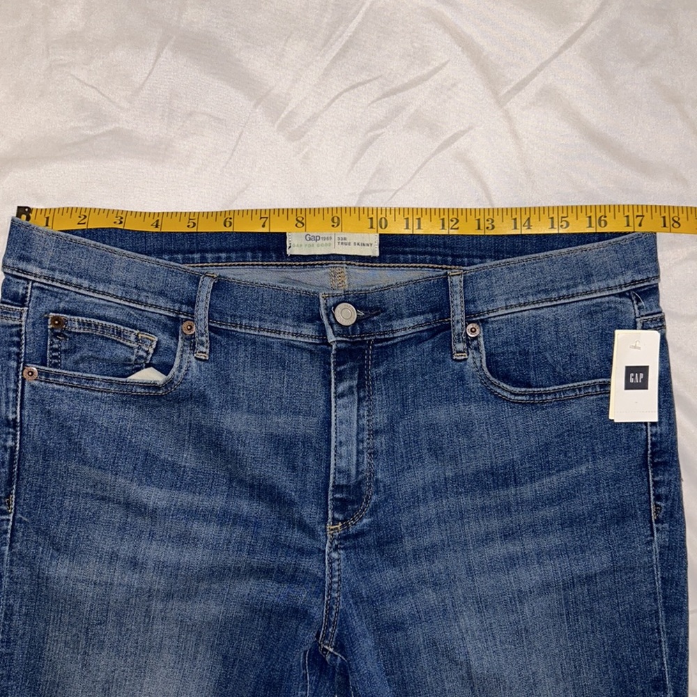 Women's Gap True Skinny Jeans Size 33R - NWT - Picture 10 of 15